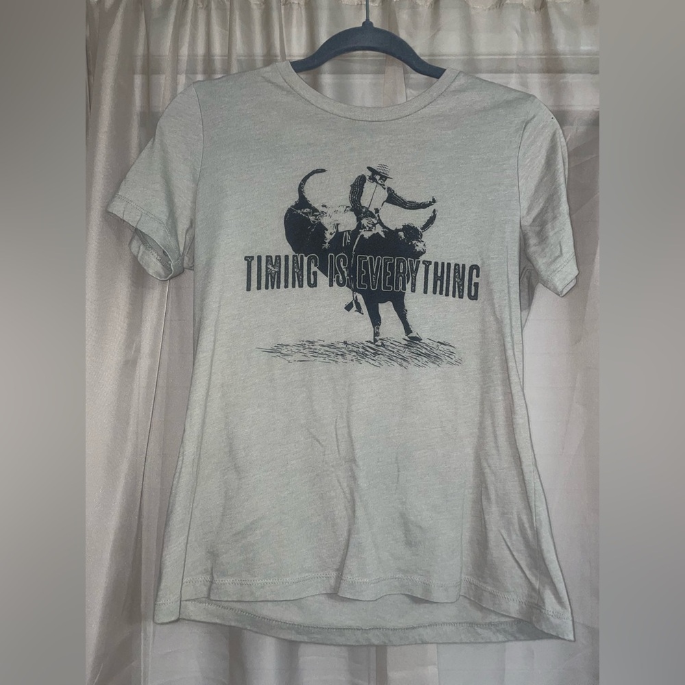 Timing is Everything western tshirt